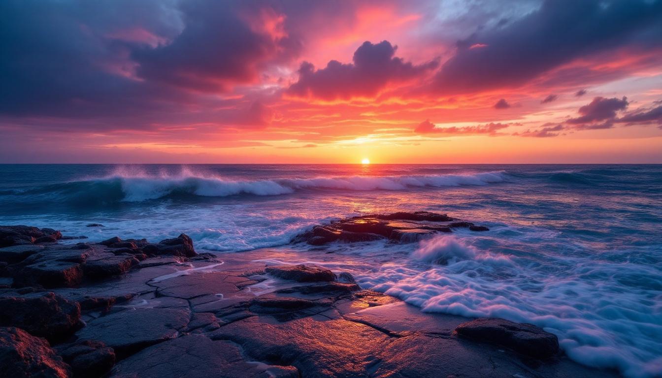 Pine valley at golden hour